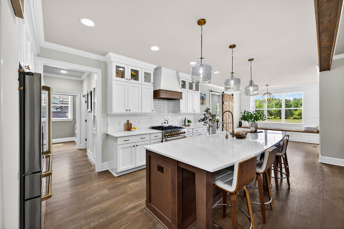 Award-winning kitchen with quartz island